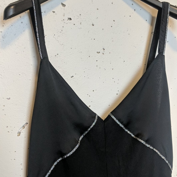 NWT Zara Slip Dress with Silver Accents - Picture 2 of 3